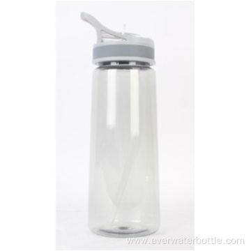 680mL Single Wall Water Bottle With Straw